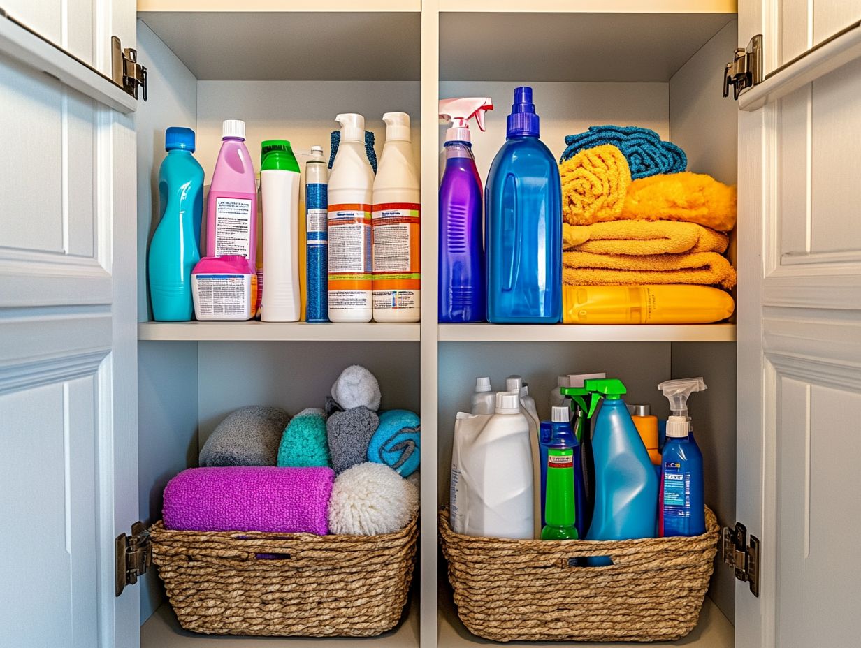 What are Some Tips for Storing Cleaning Supplies Safely?