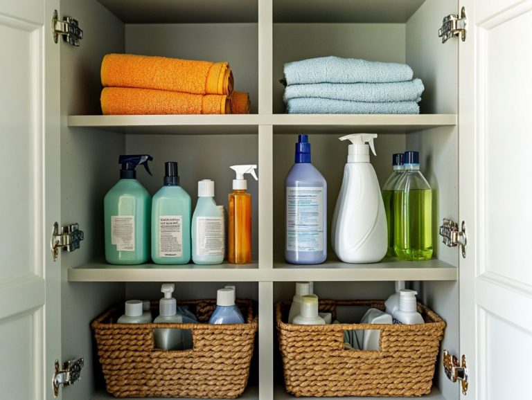 How to Store Cleaning Supplies in a Smart Way