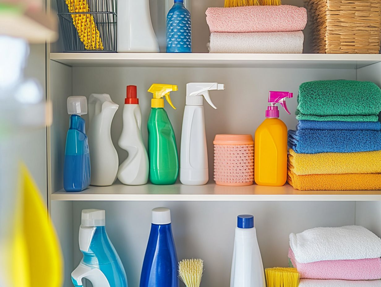 2. Store Cleaning Supplies in Other Rooms