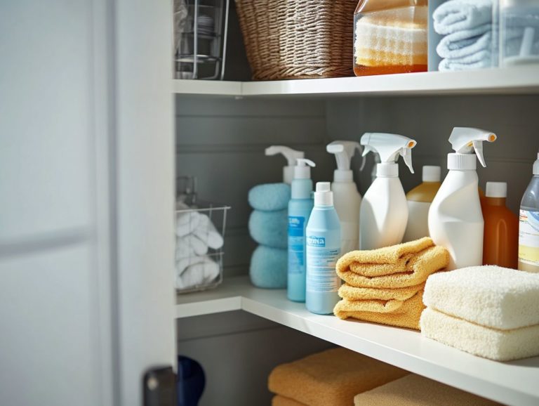 How to Store Cleaning Supplies in Small Homes