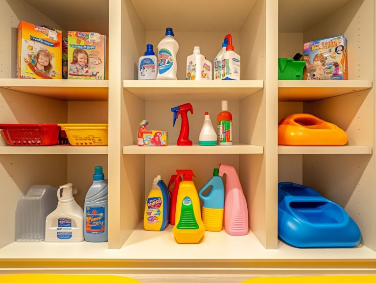 How to Store Cleaning Supplies Near Children