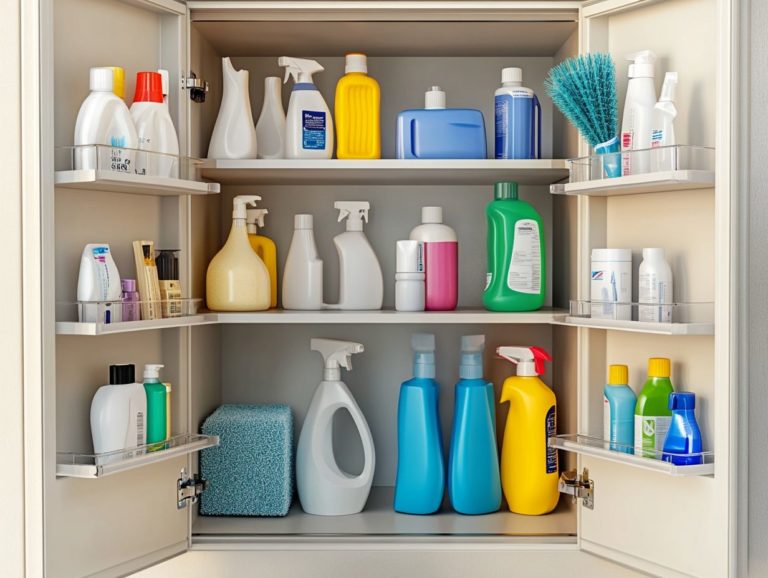 How to Store Cleaning Supplies with Care