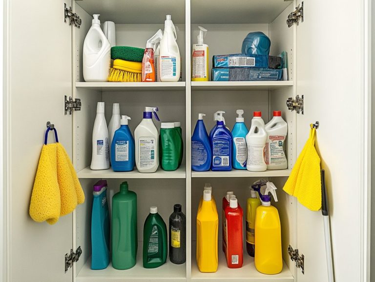 How to Store Cleaning Supplies with Ease