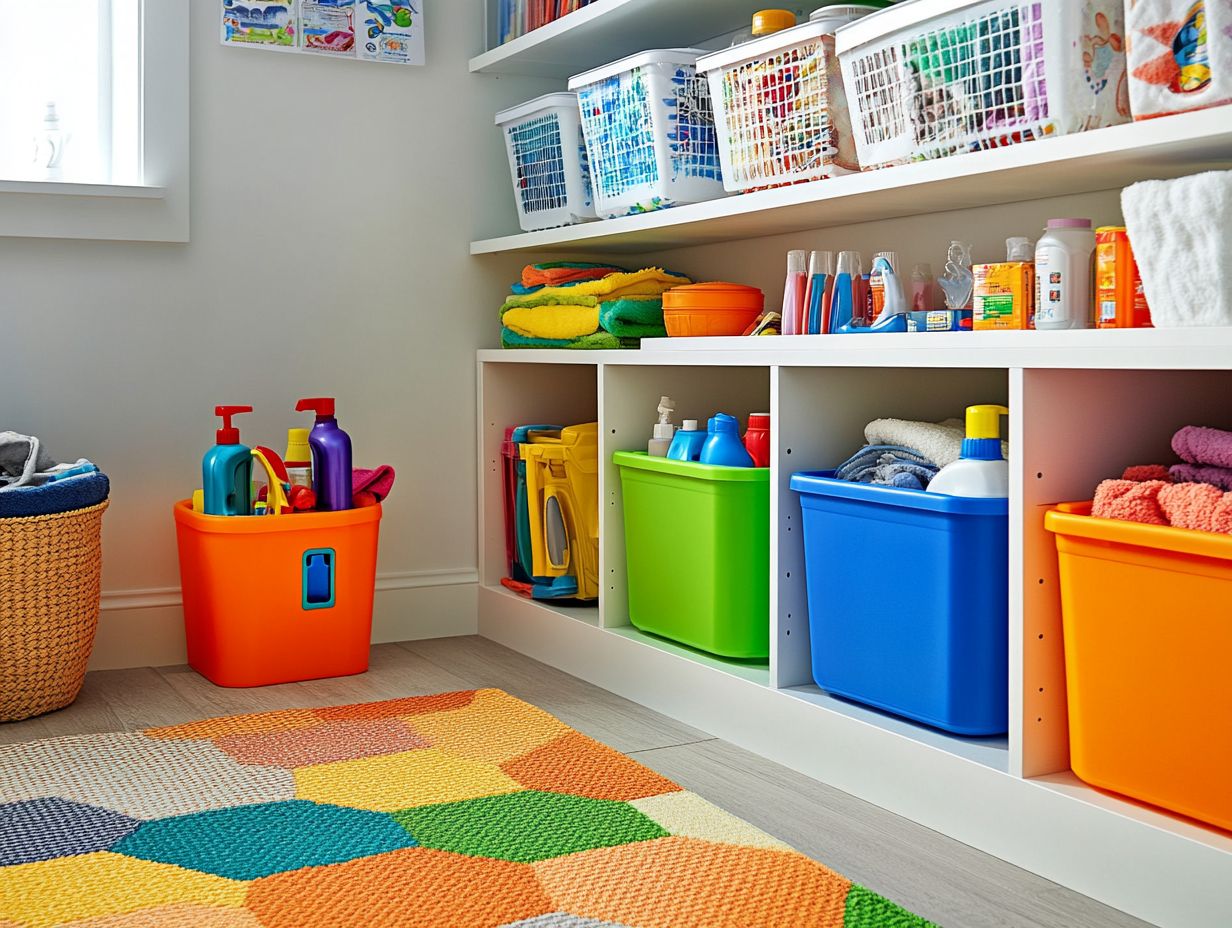 How to Store Cleaning Supplies Safely?