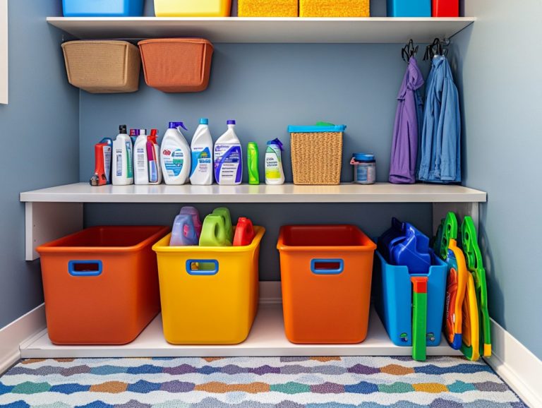 How to Store Cleaning Supplies with Kids at Home