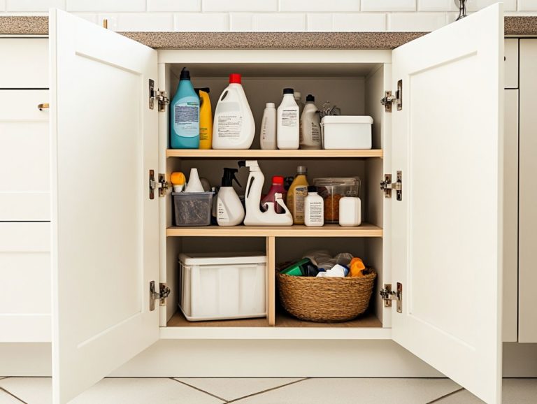 How to Store Cleaning Supplies Without Risk