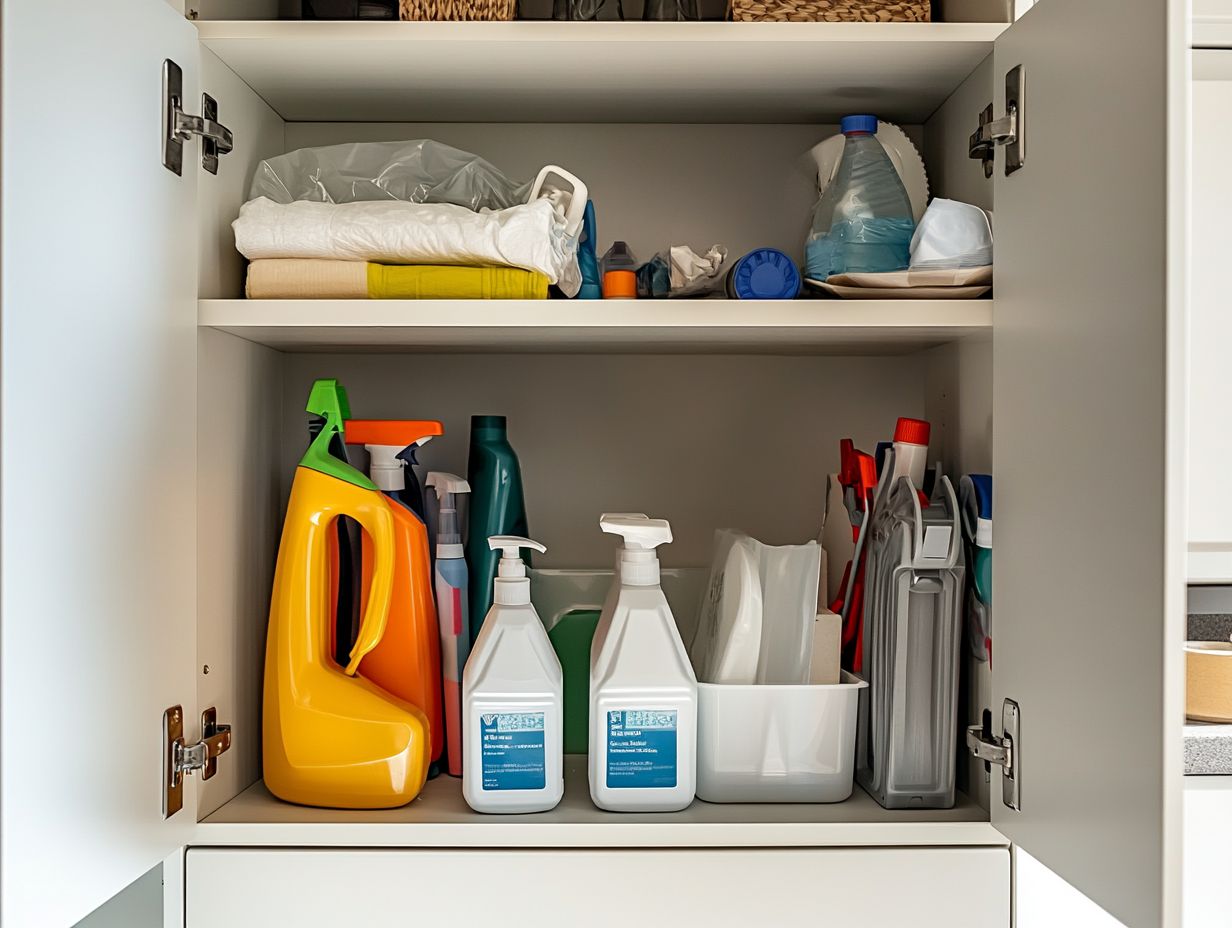 How to Properly Store Cleaning Supplies?