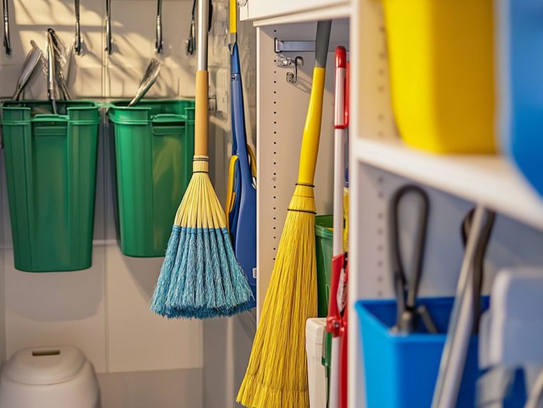 How to Store Cleaning Tools for Safety