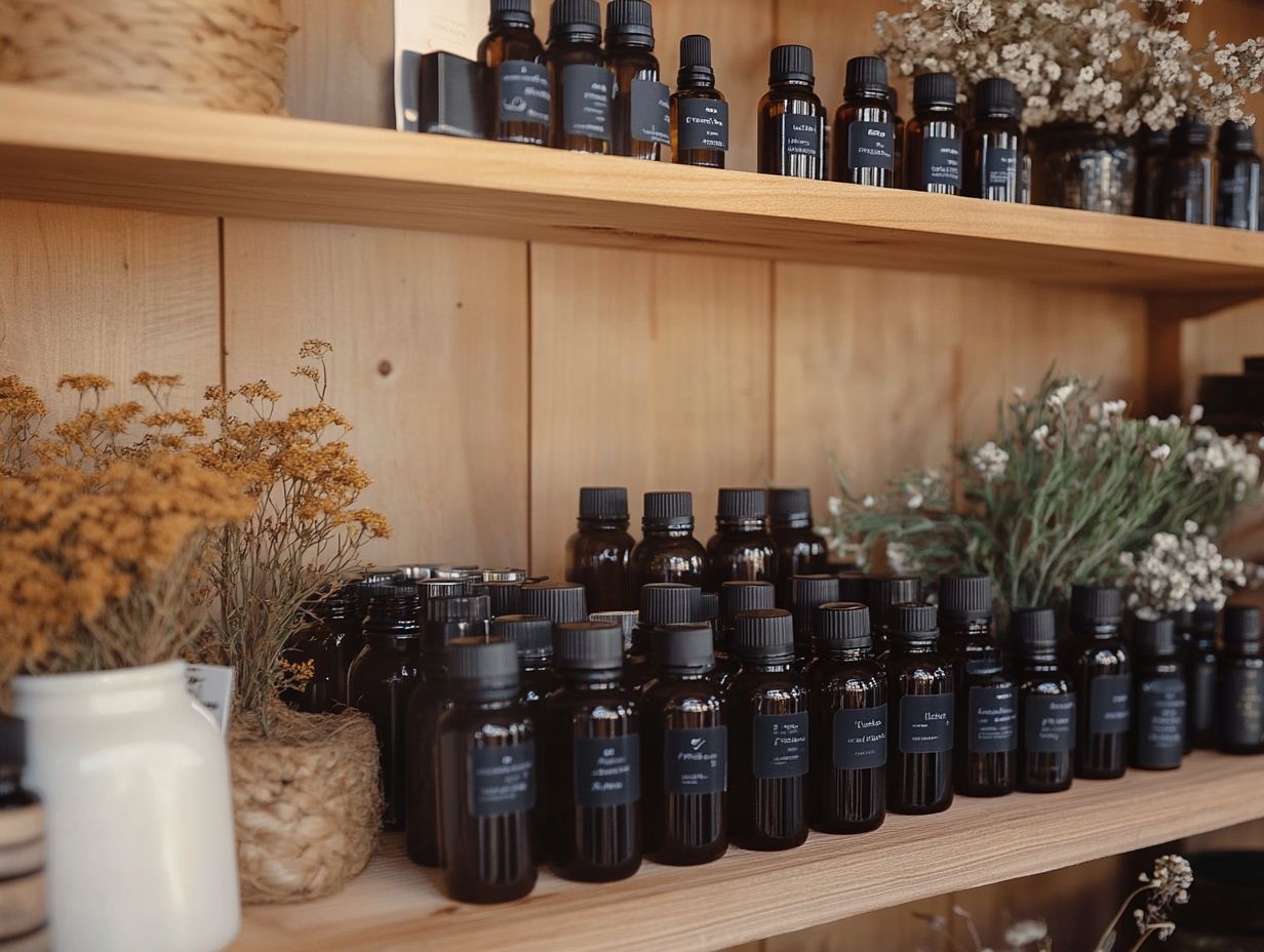 Storing essential oils in plastic containers is not recommended