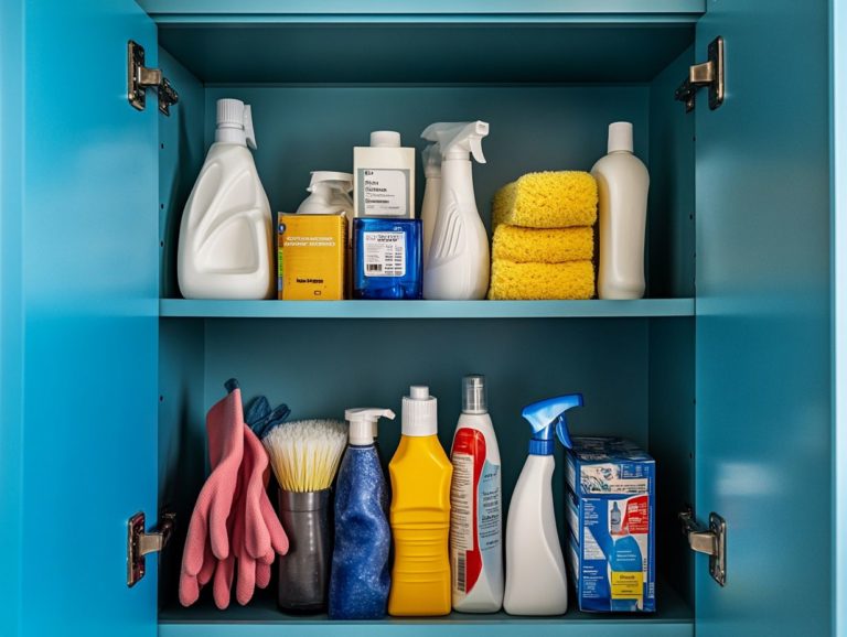 How to Store Your Cleaners and Supplies Safely