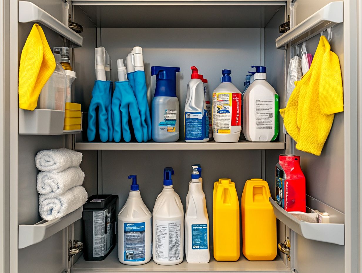 How Should Cleaners and Supplies Be Stored?