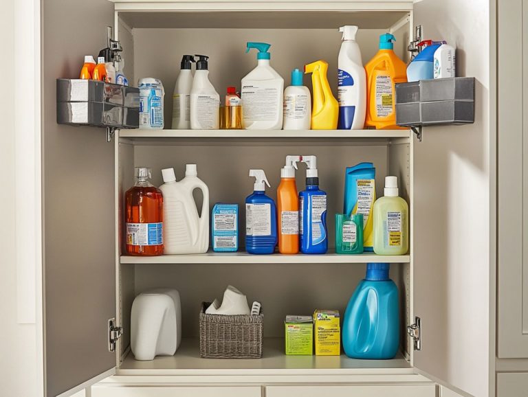 How to Store Your Cleaners with Attention to Safety