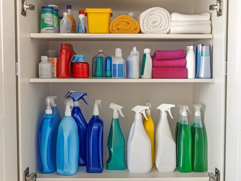 How to Store Your Cleaning Products Effectively