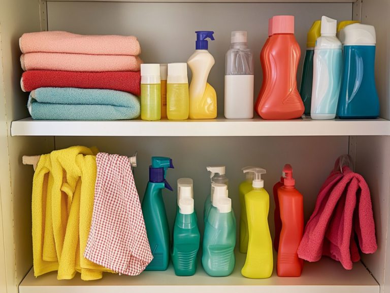 How to Store Your Cleaning Supplies Effectively