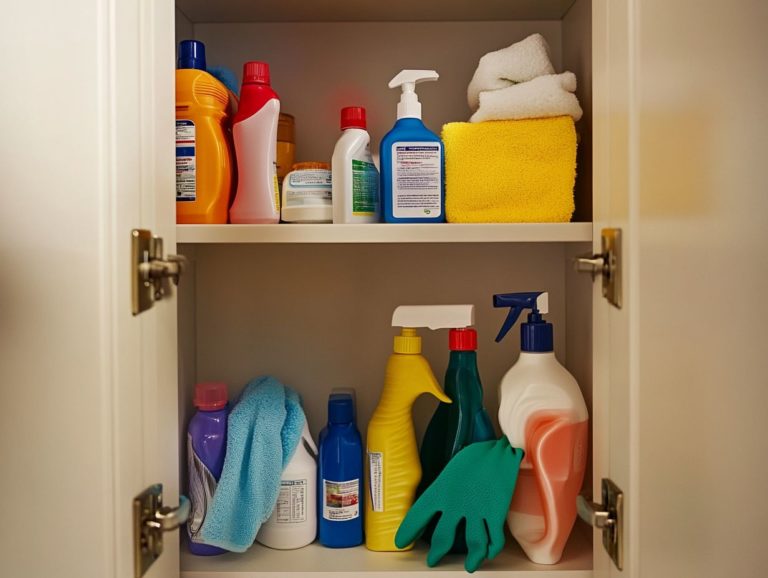 How to Store Your Cleaning Supplies for Safety