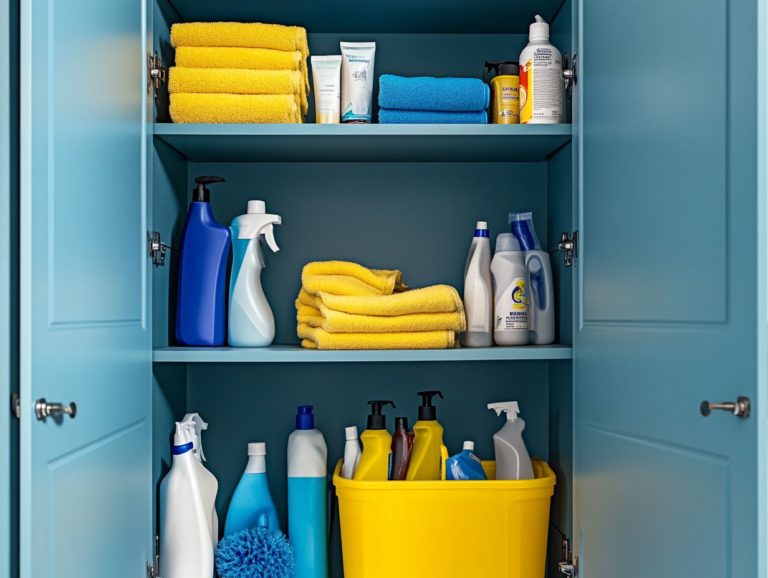 How to Store Your Cleaning Supplies in a Secure Way