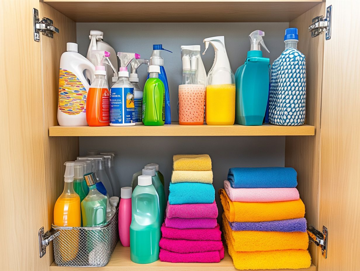 Infographic on Keeping Cleaning Supplies Safe from Children and Pets