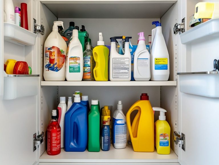 How to Store Your Cleaning Supplies with Safety