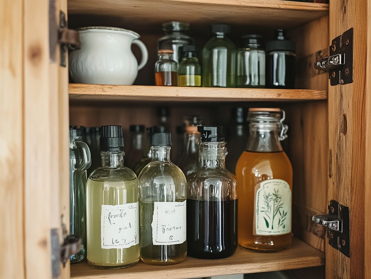 Image showing how to recycle or reuse containers for homemade cleaners