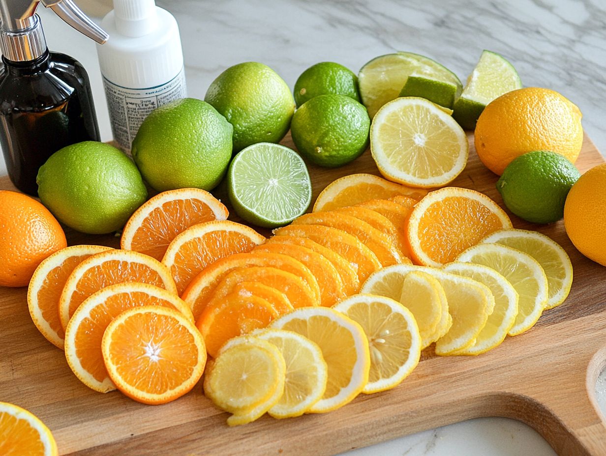 Citrus peels being used for effective cleaning solutions