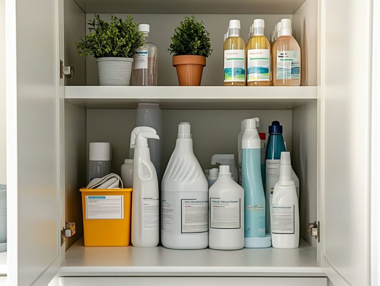 How to Use Safe Storage for Your Cleaners