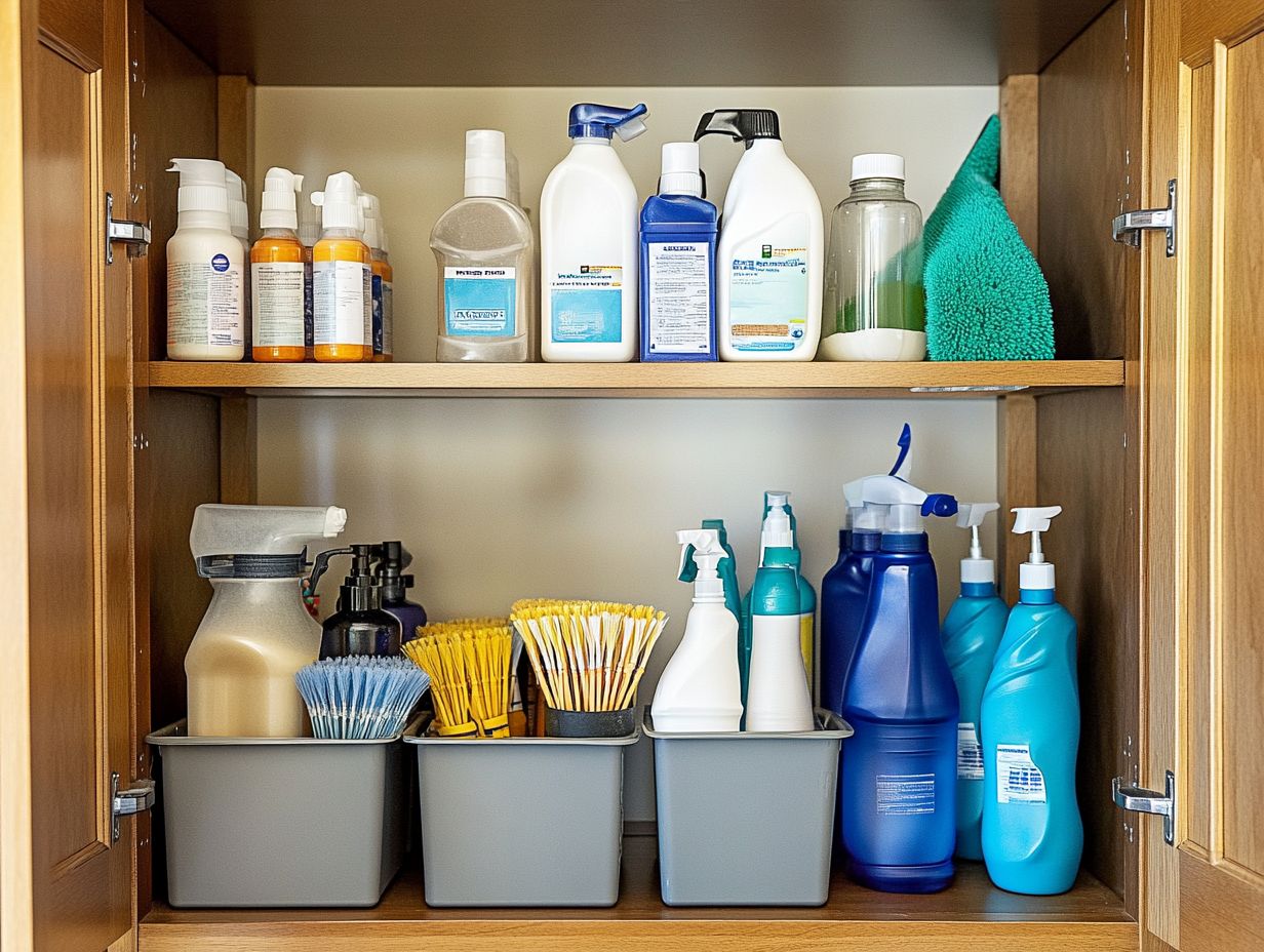 Visual guide to frequently asked questions about smart storage solutions for cleaners