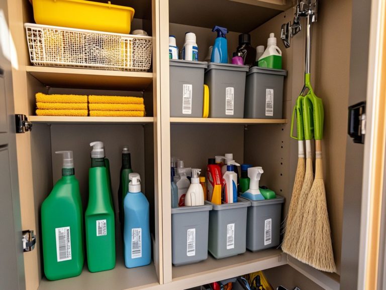 How to Use Smart Storage Solutions for Cleaners