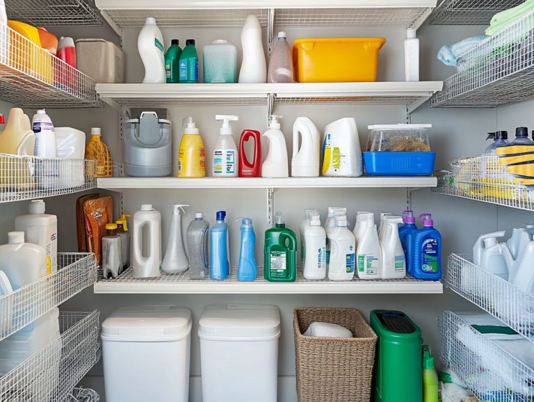 How to Use Storage Solutions for Cleaners