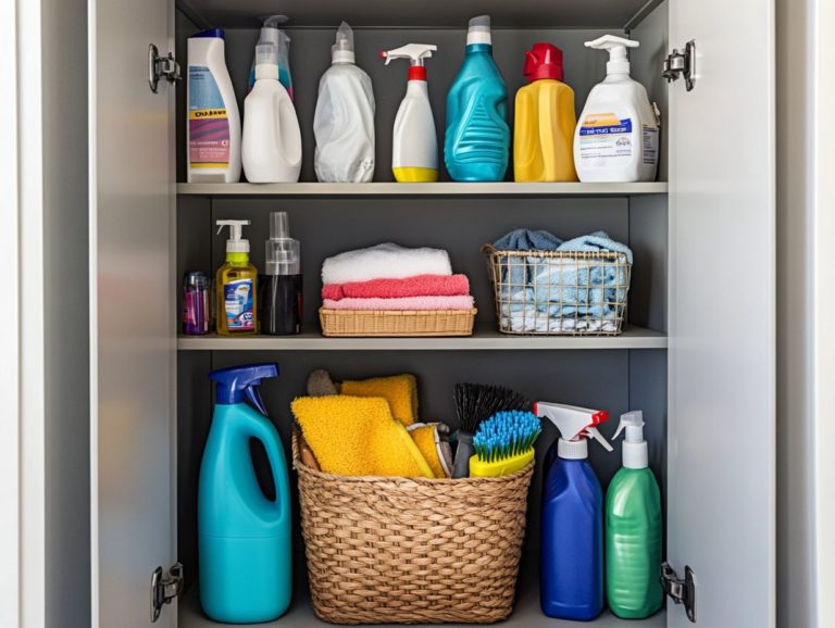 How to Use the Right Storage for Cleaners