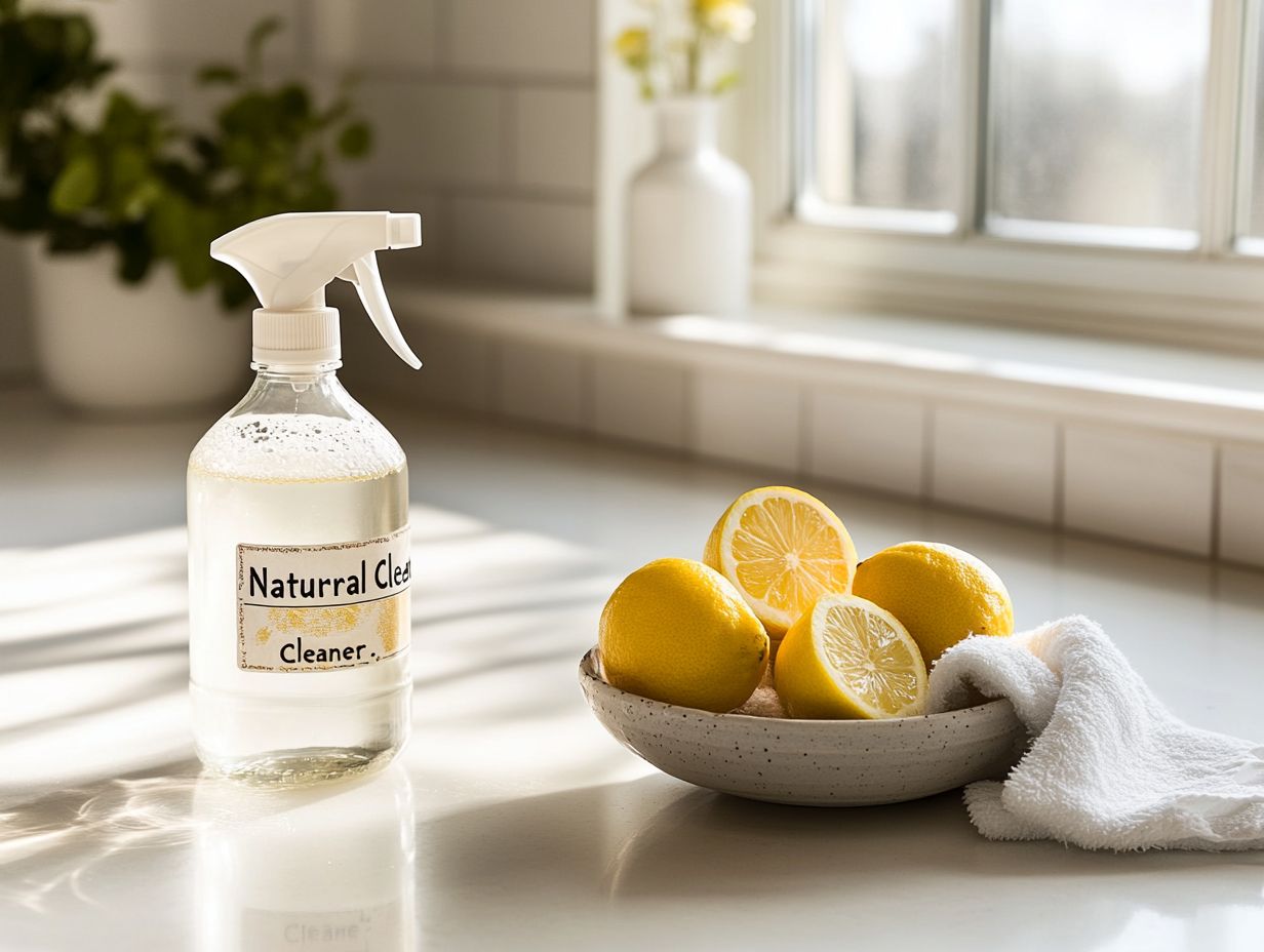 Image showing frequently asked questions about using vinegar as a natural cleaner.