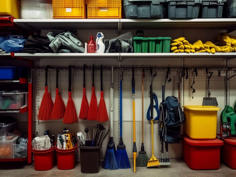 Quick Tips for Safe Storage of Cleaning Tools