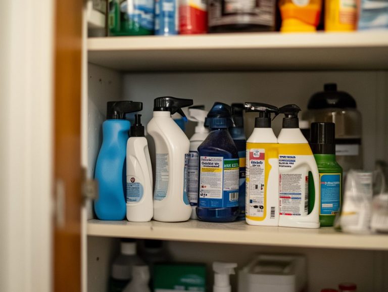 Safety Guidelines for Storing Cleaning Products