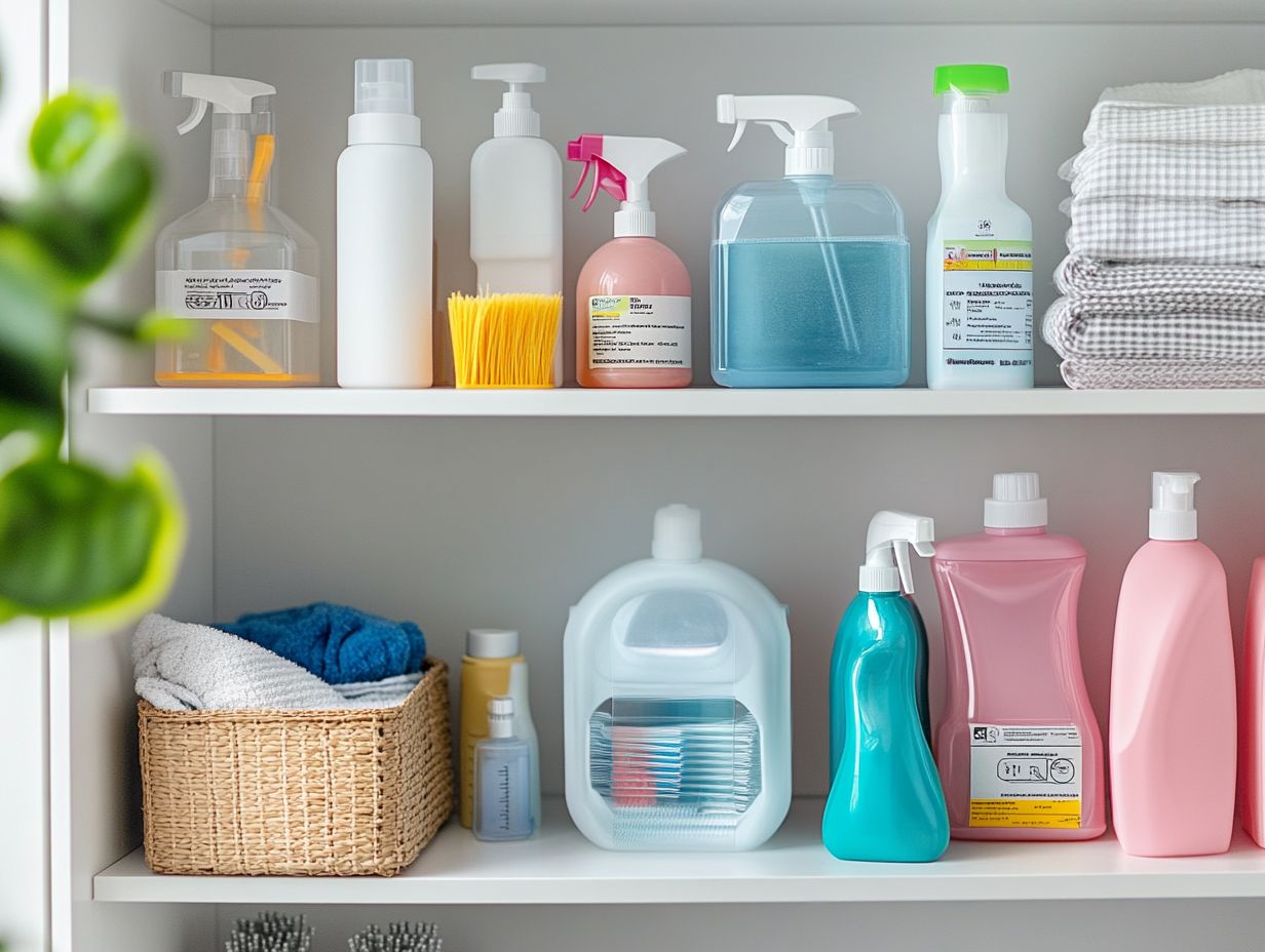 Infographic detailing the risks of exposure to cleaning supplies.