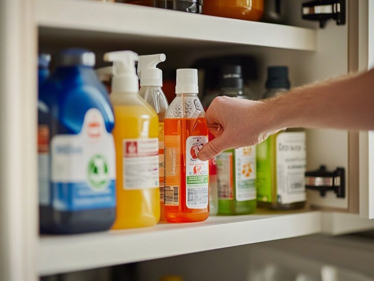 Safety Tips for Storing Cleaning Solutions