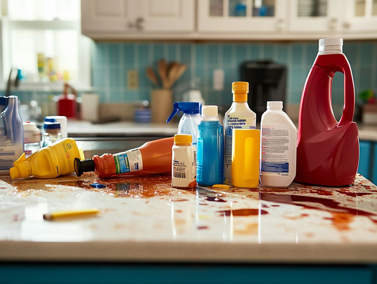 Signs that cleaning products are expired