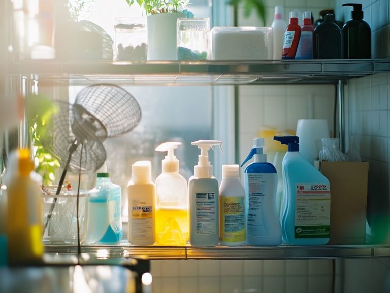 Storing Cleaners Safely During Summer