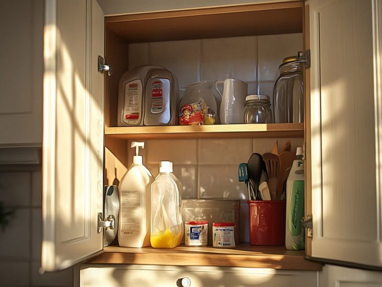 Storing Cleaning Supplies Away from Kids