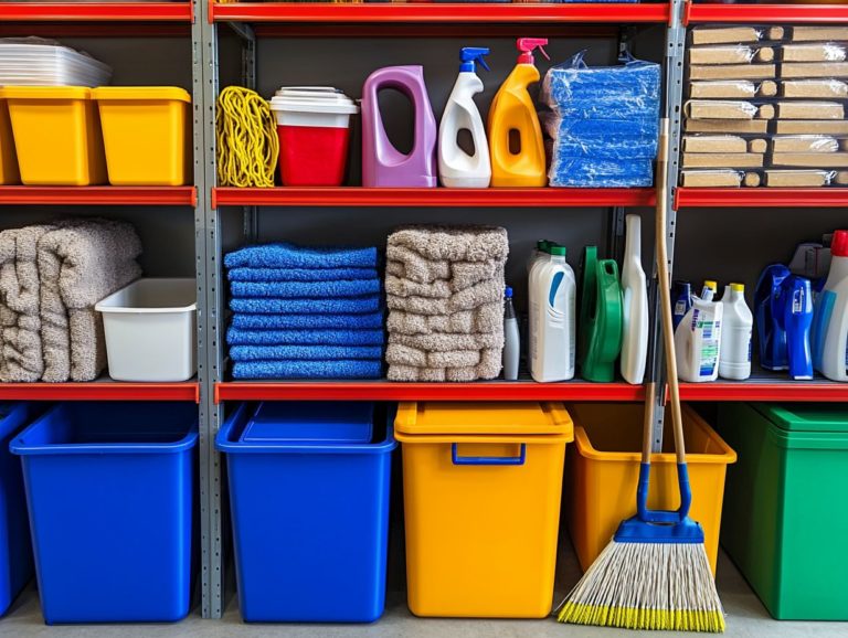 Storing Cleaning Supplies in a Shared Space