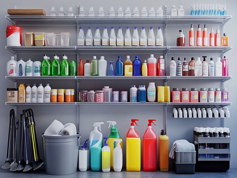 Storing Large Quantities of Cleaners: Tips