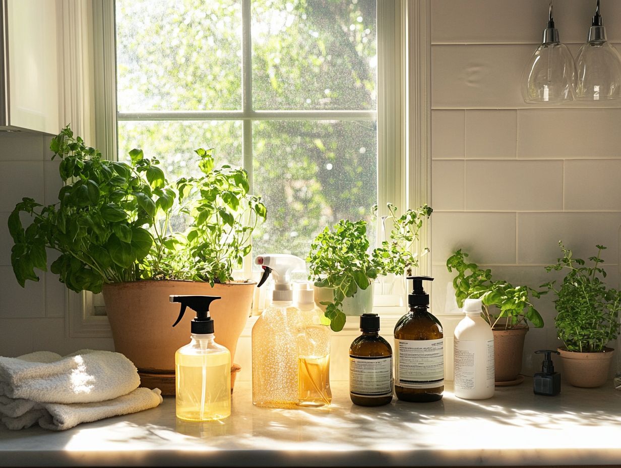 What are the benefits of using organic cleaning products?