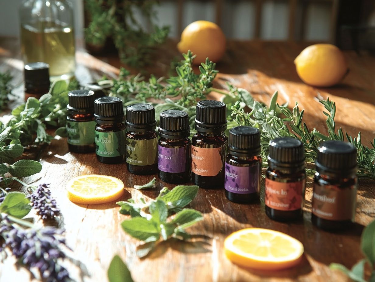 A collection of essential oils ideal for freshening your home