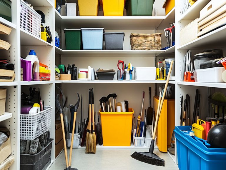 The Best Practices for Seasonal Cleaning Supply Storage