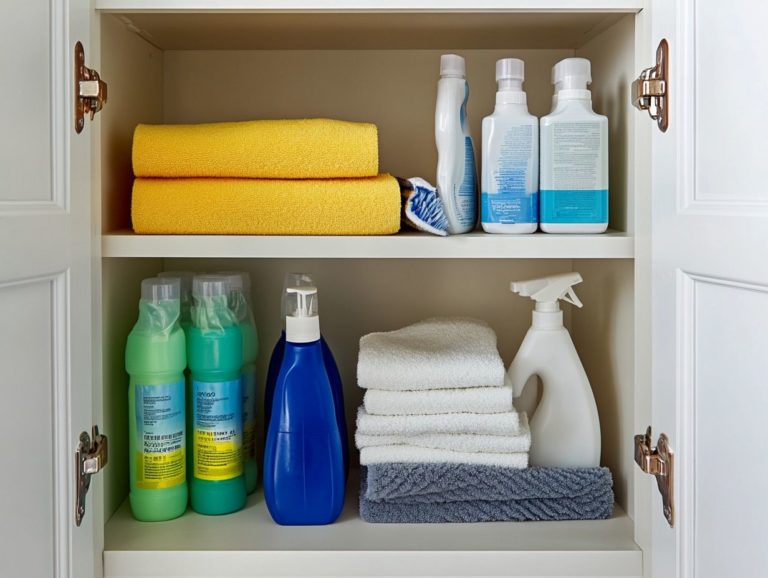 The Best Storage Practices for Cleaning Supplies