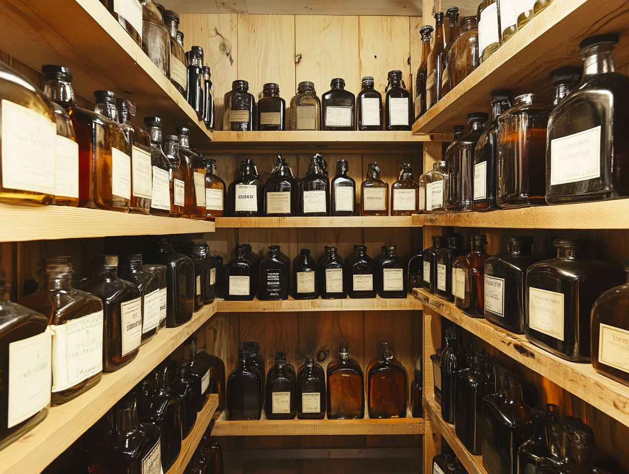 What are the Safety Tips for Storing Large Bottles?