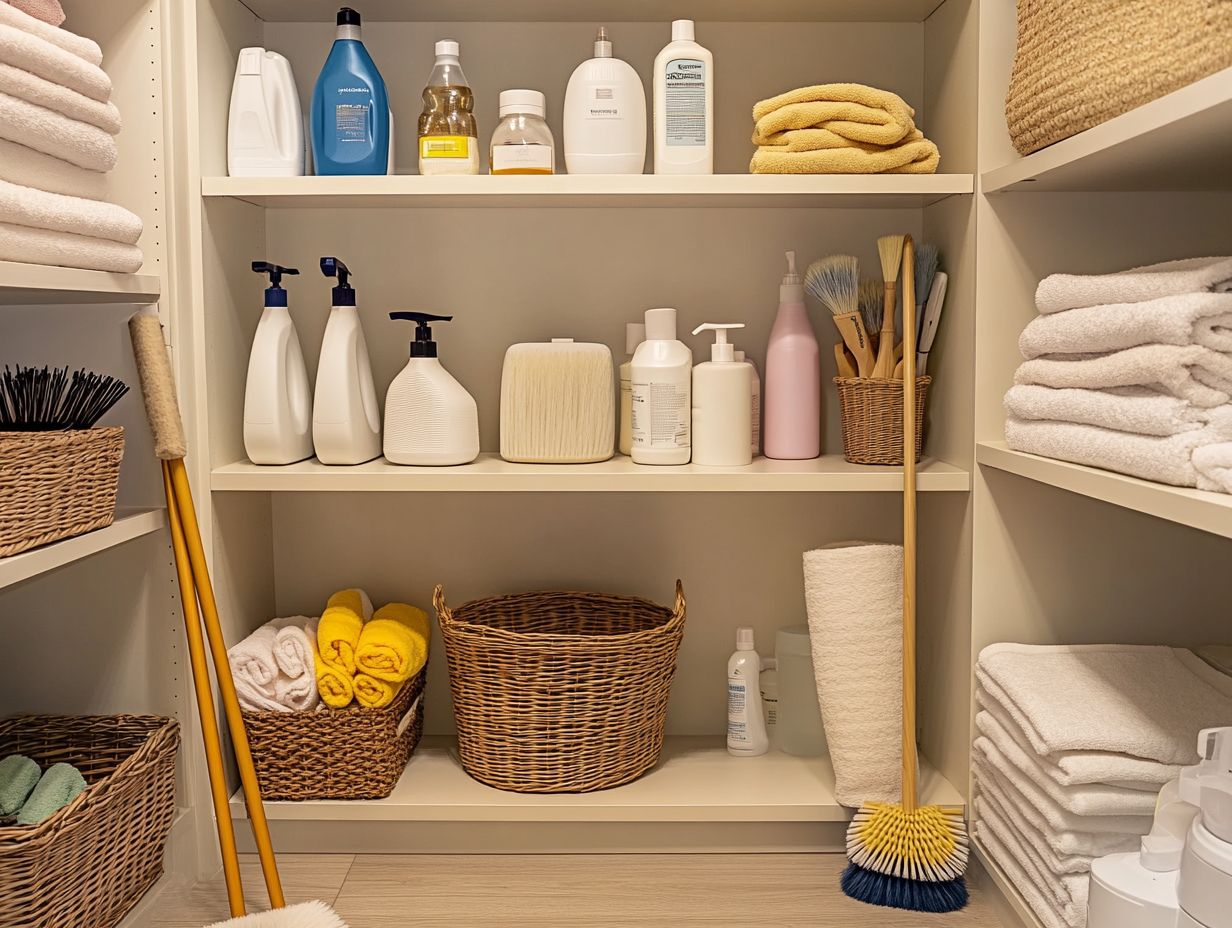 1. Do Keep Cleaning Supplies Away from Children and Pets