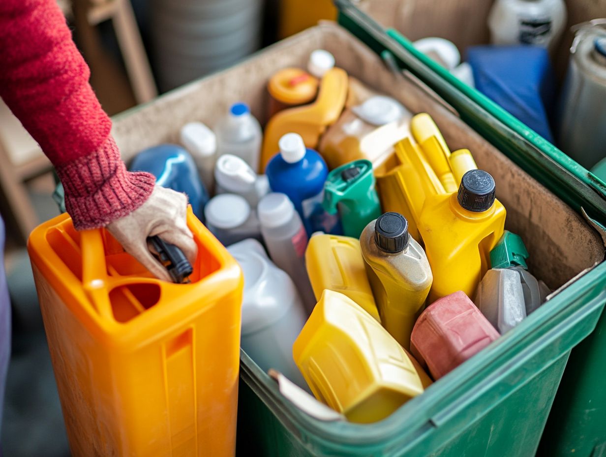 Contact Local Waste Management for Safe Disposal of Chemical Cleaners