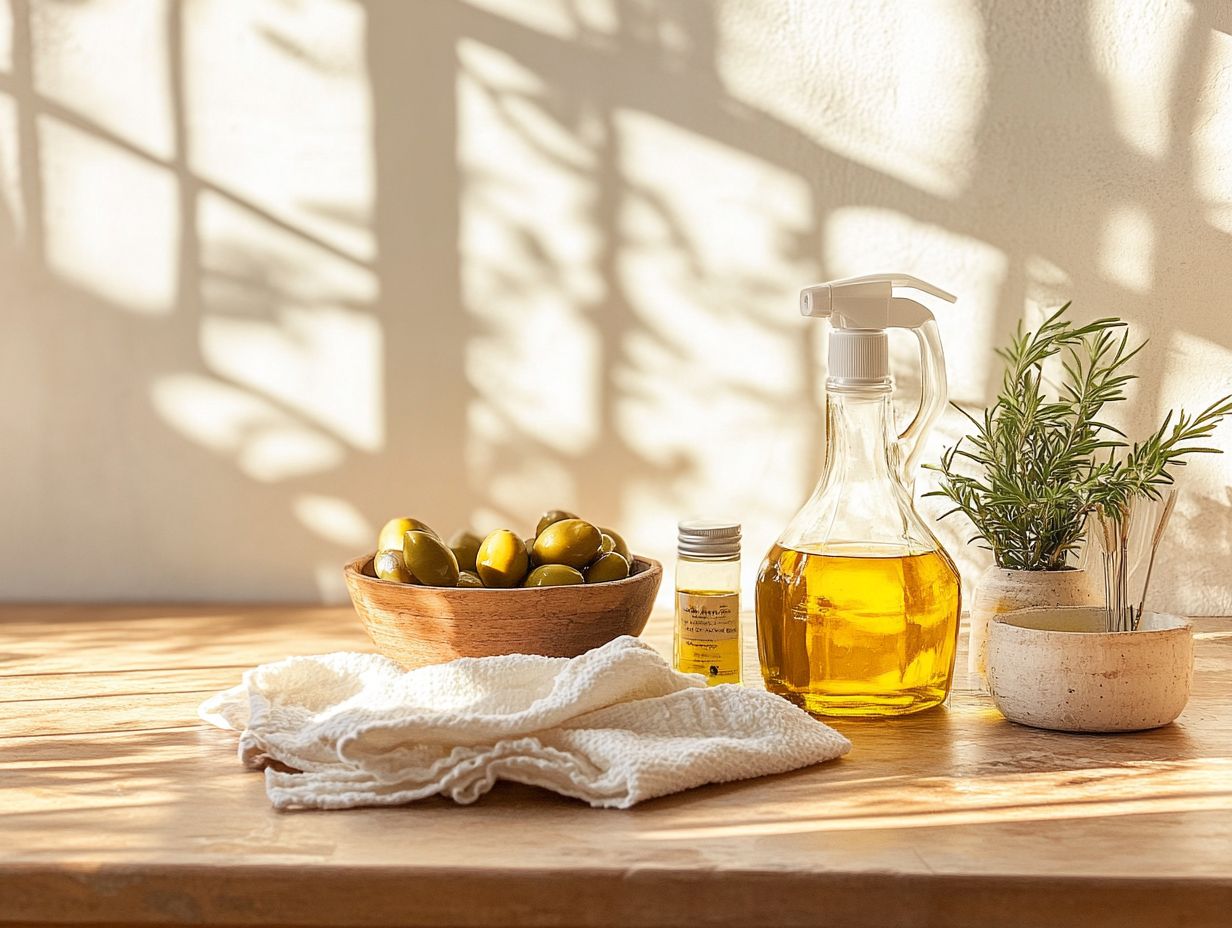 Olive Oil Demonstration for Stain Removal