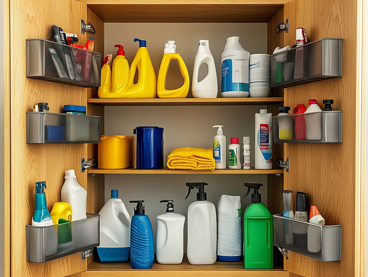 2. Store Cleaners in a Cool, Dry Place