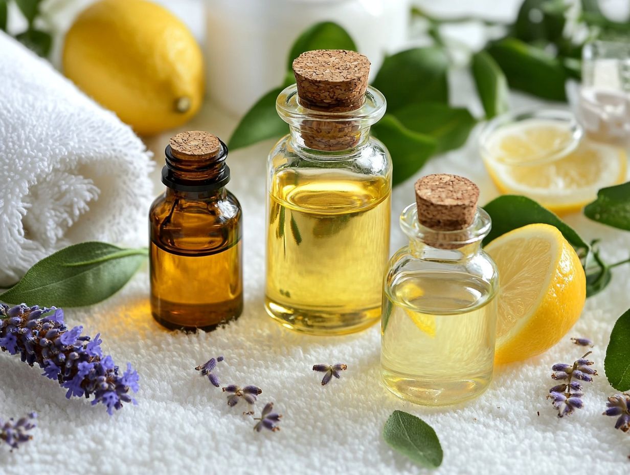 Image of Geranium Oil bottle used in laundry.