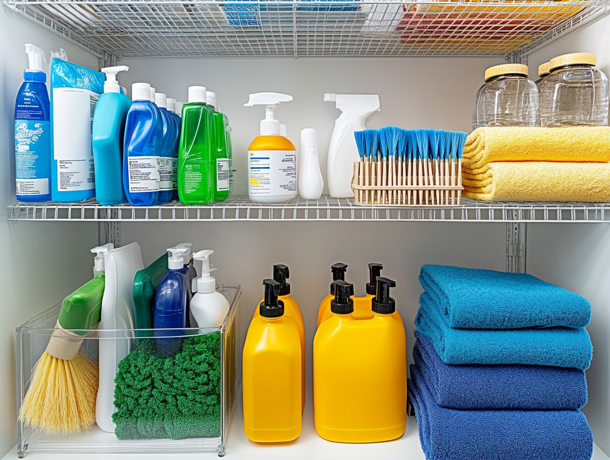 4. Store Cleaning Supplies Away from Heat Sources